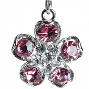 PINK LARGE RHINESTONE FLOWER KC95