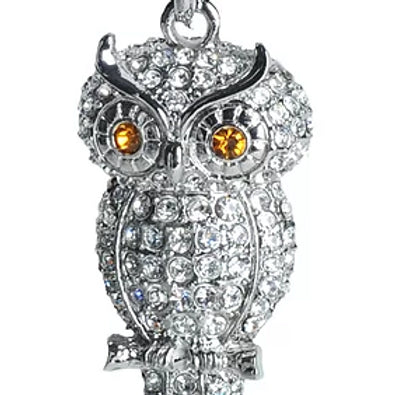 RHINESTONE OWL KC83