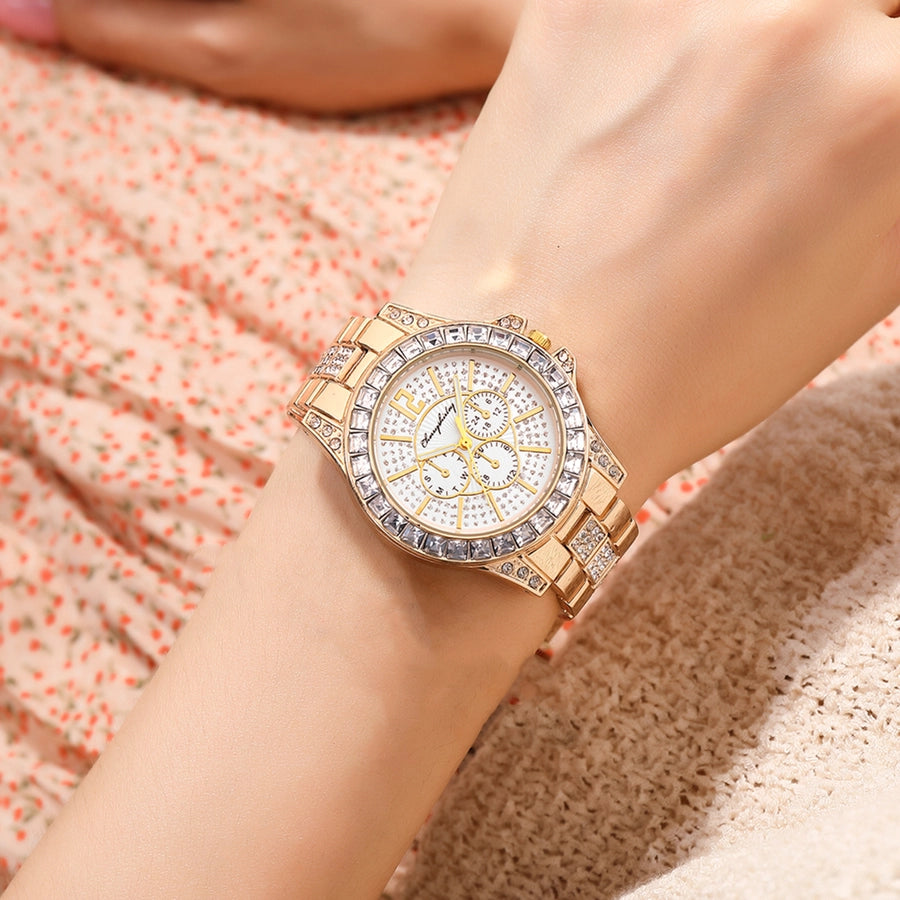 classic style solid color horseshoe buckle quartz women's watches