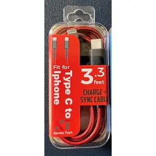 480 - iPhone USB to Type C Cable - Red