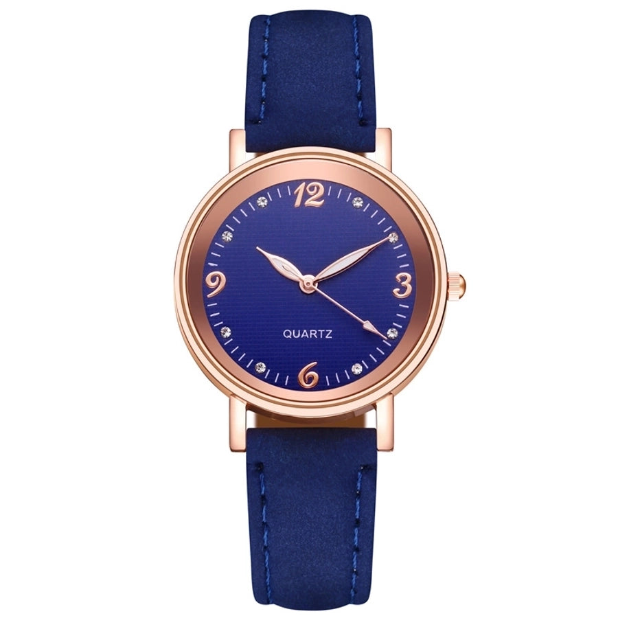 casual solid color buckle quartz women's watches