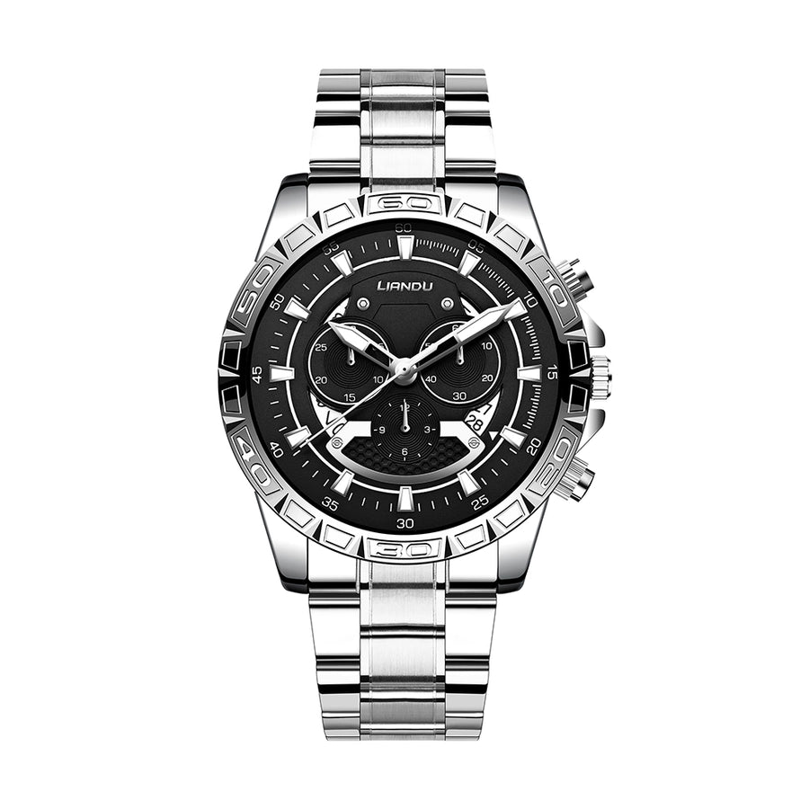 casual geometric buckle quartz men's watches