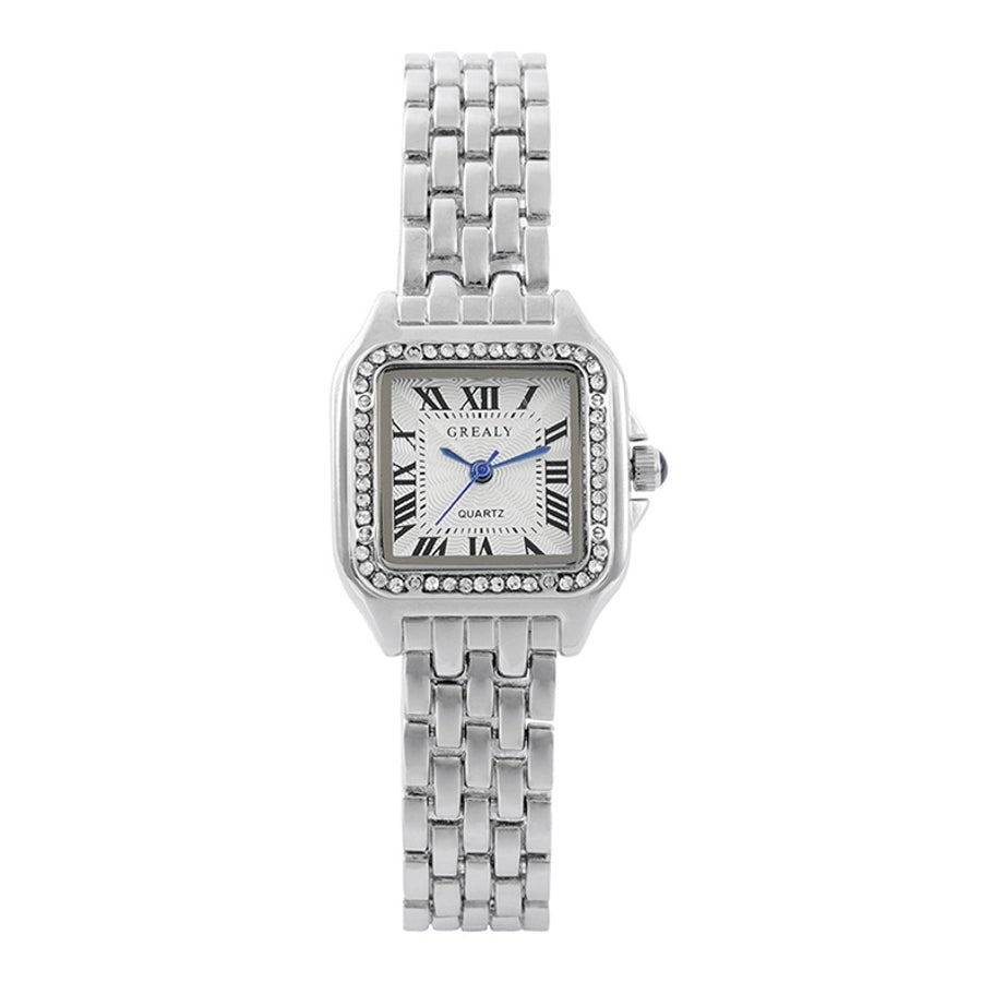 vintage style square single folding buckle quartz women's watches