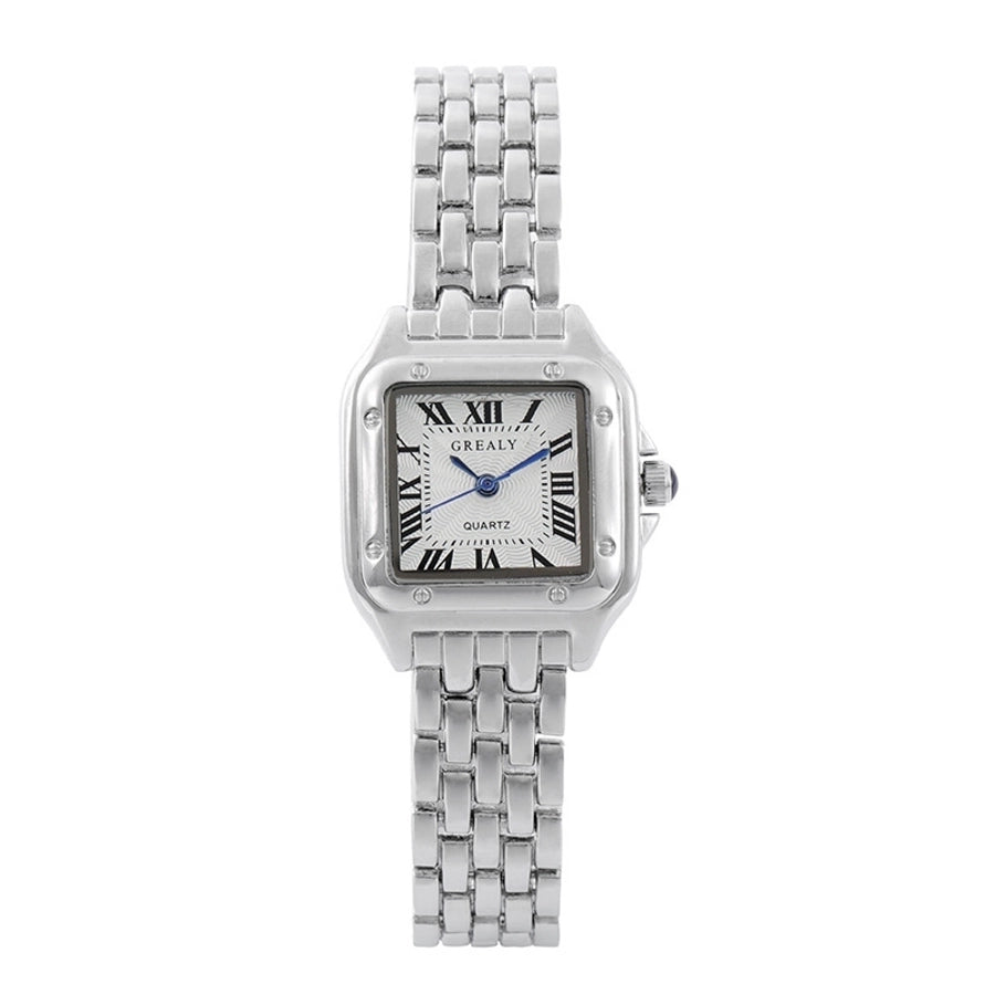 vintage style square single folding buckle quartz women's watches