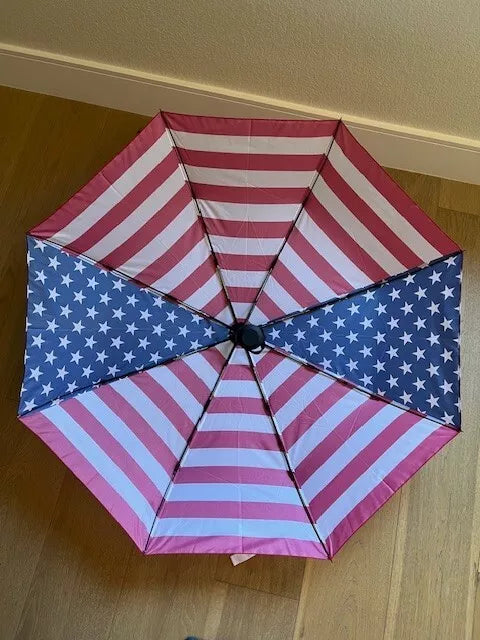 Stromberg like Patriot Folding American Flag Umbrella -USA 36"