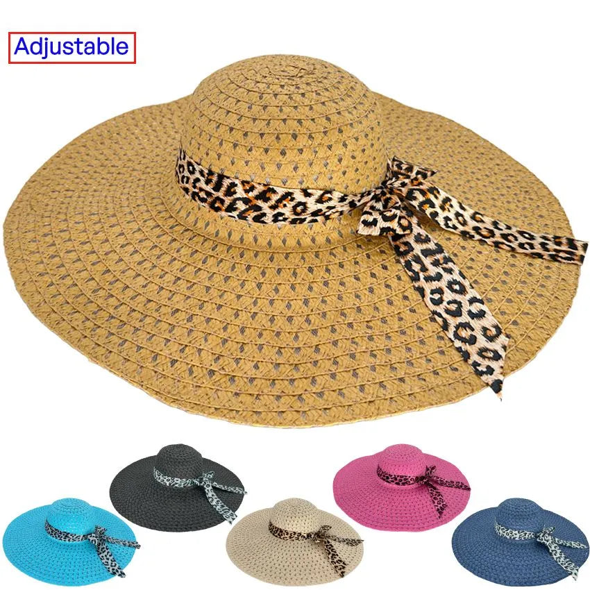 Leopard Band Floppy Beach Hats WSH017