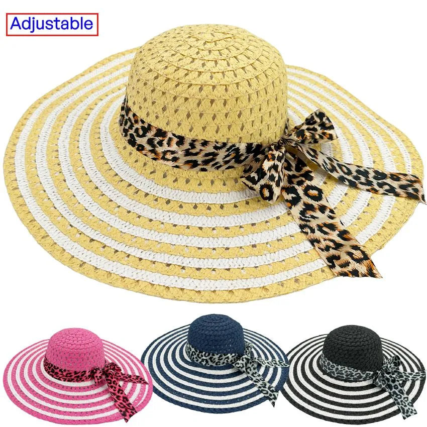 Wide Brim Floppy Summer Beach Hat - Mix Colors WSH045